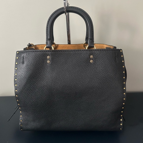 COACH ROGUE 30 RIVETS/TEA ROSE EUC - Picture 3 of 14